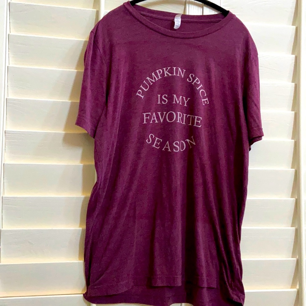 Graphic tee “pumpkin spice is my favorite season”